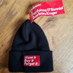 Rare! Volcom + Barbara Kruger Hat